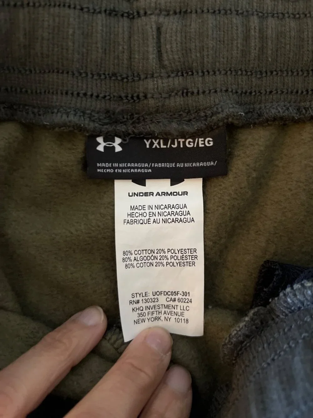 Under Armour Boys XLarge Camouflage Camo Sweatpants Drawstring Joggers